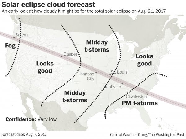 August 7th Forecast for Eclipse